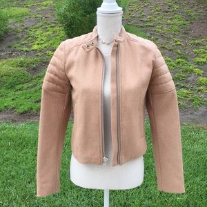 NWT Gap Camel Colored Biker Style Jacket